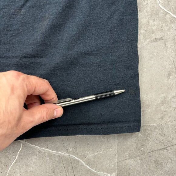 Vintage Biker Flames Skull Graphic Tee Mens 3XL y2k Short Sleeve Ghost Rider - Picture 9 of 12